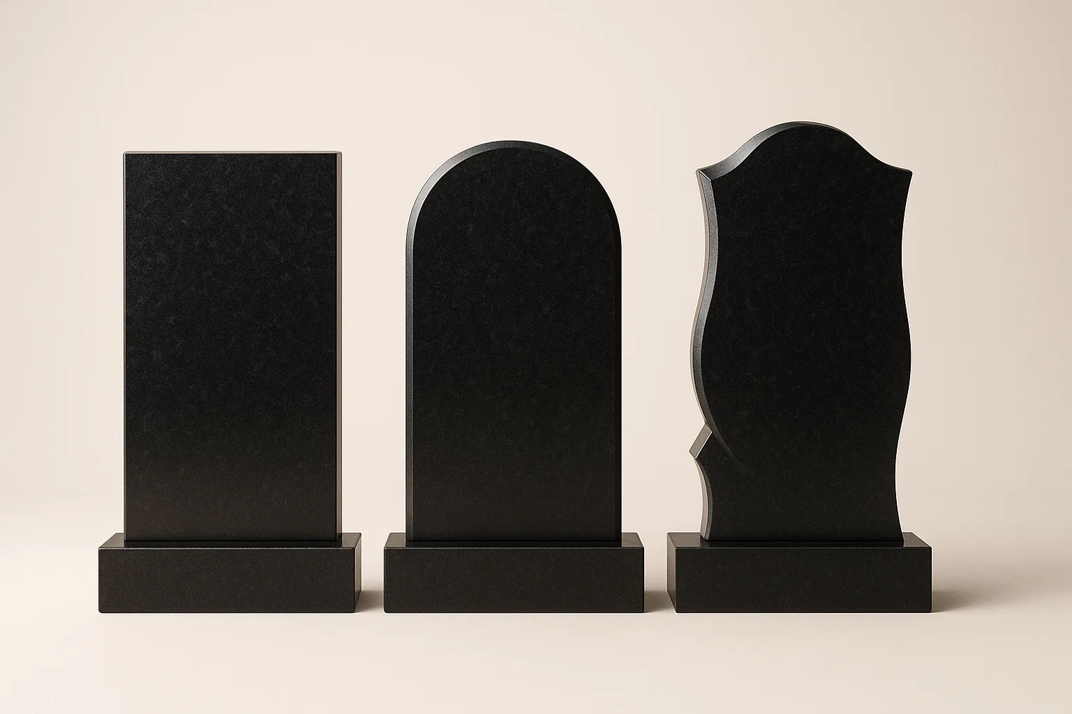 Как выбрать форму памятника: прямой, полукруглый или фигурный